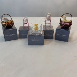 VTG! Lot of 5 Vintage Avon Ornaments W/ Original Boxes